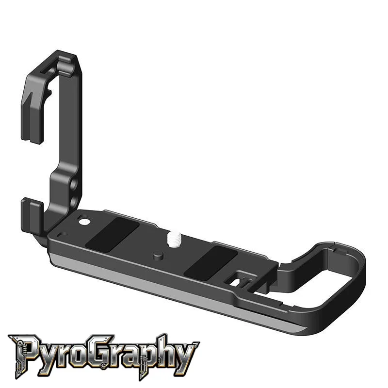 

Кронштейн L-образной формы Arca для камеры Pyrography Z6III с выдвижной пластиной Arca Style QR и интерфейсом DJI RS Gimbal QR для Nikon Z6III