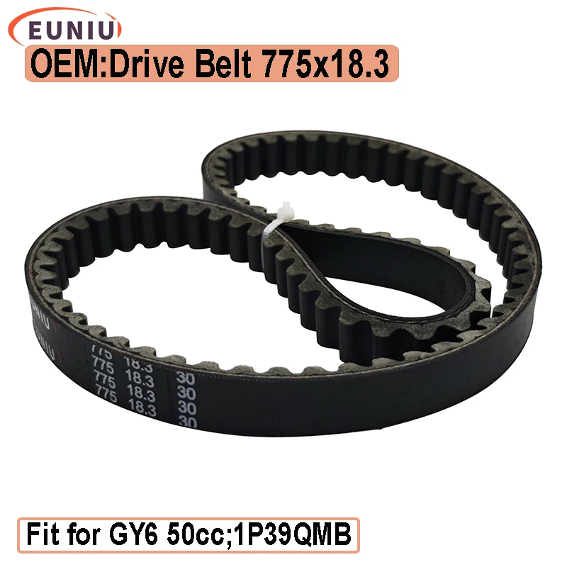 775x18.3 GY6 50cc Variator Belt For GY6 50cc 4 Stroke Chinese Scooter Moped 1P39QMB engine 775 18.3