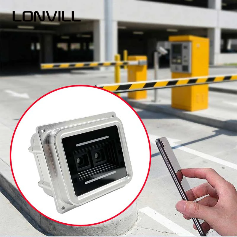LONVILL Dual-Sensor 2M Extended Range Waterproof Fog-Resistant Barcode Module for Parking Toll Gates