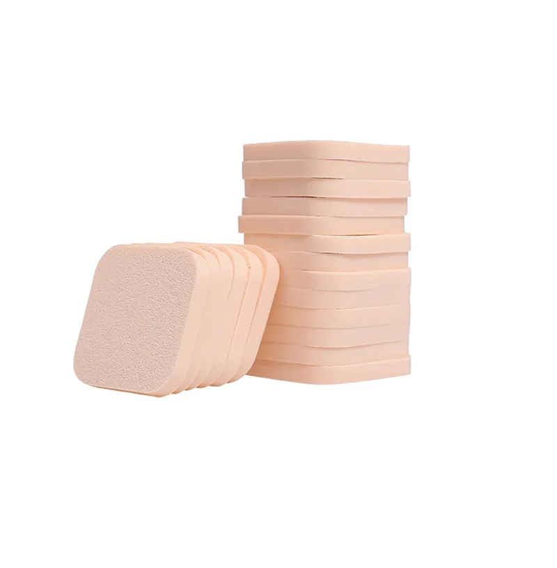 20 szt. Kwadratowych Gąbek do Makijażu, Dwufunkcyjny Blender do Makijażu na Sucho i na Mokro do Podkładu w Płynie, Pudru, Korektora