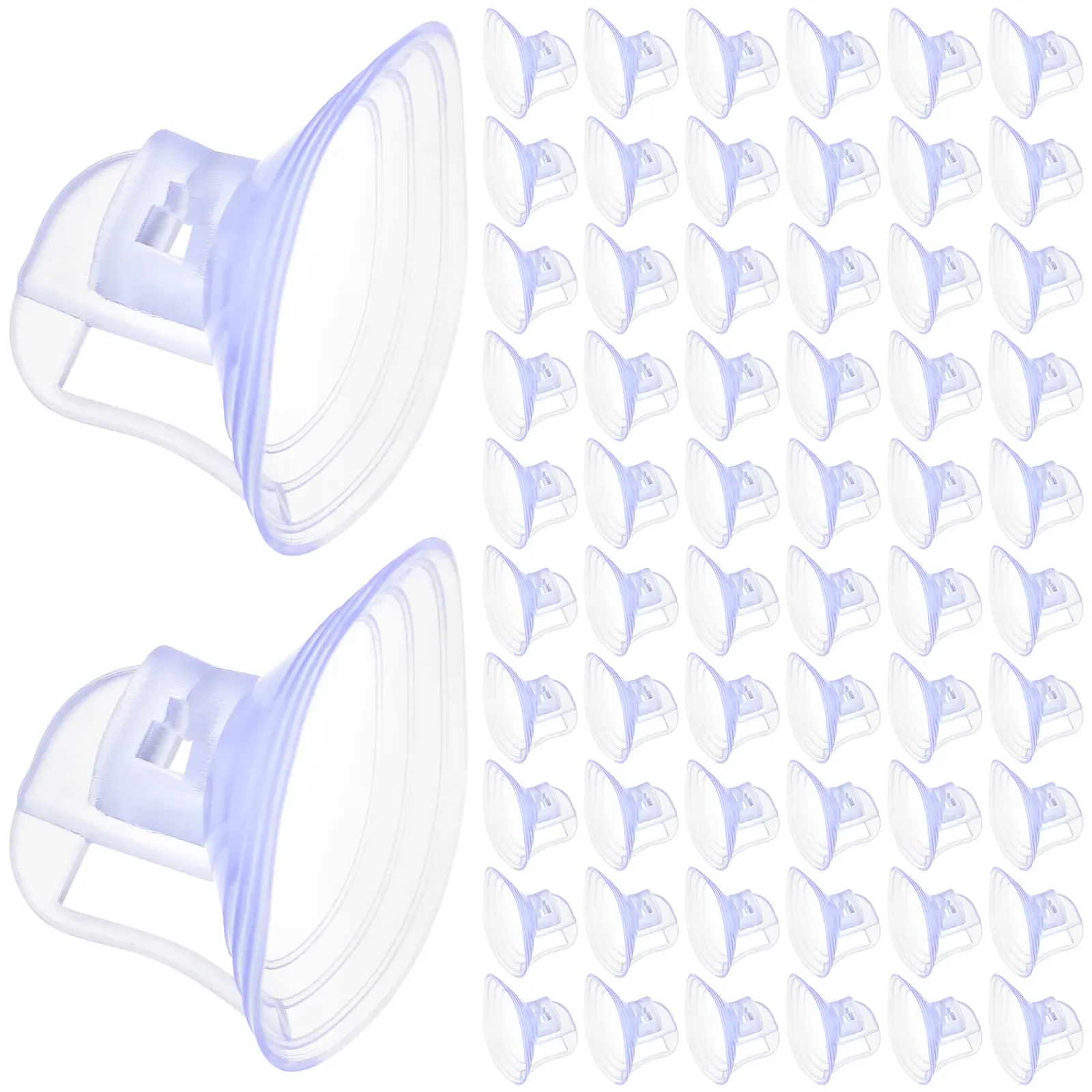 100Pcs Windshield Sunshade Suction Cup 38Mm Transparent Strong Adhesive Suction Holder for Car Glass Window Automotive Visor