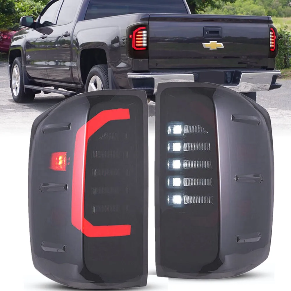 12V Led Tail Lights For Chevrolet Chevy Silverado 1500 2500HD 3500HD 2016 2017 2018 2019 For GMC Sierra 3500 Dually Rear Light