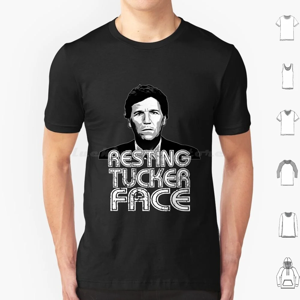 Resting Tucker Face-Tucker Carlson T Shirt 6xl Cotton Cool Tee Resting Tucker Face Tuck Tucker Carlson Kanye West Kanye West