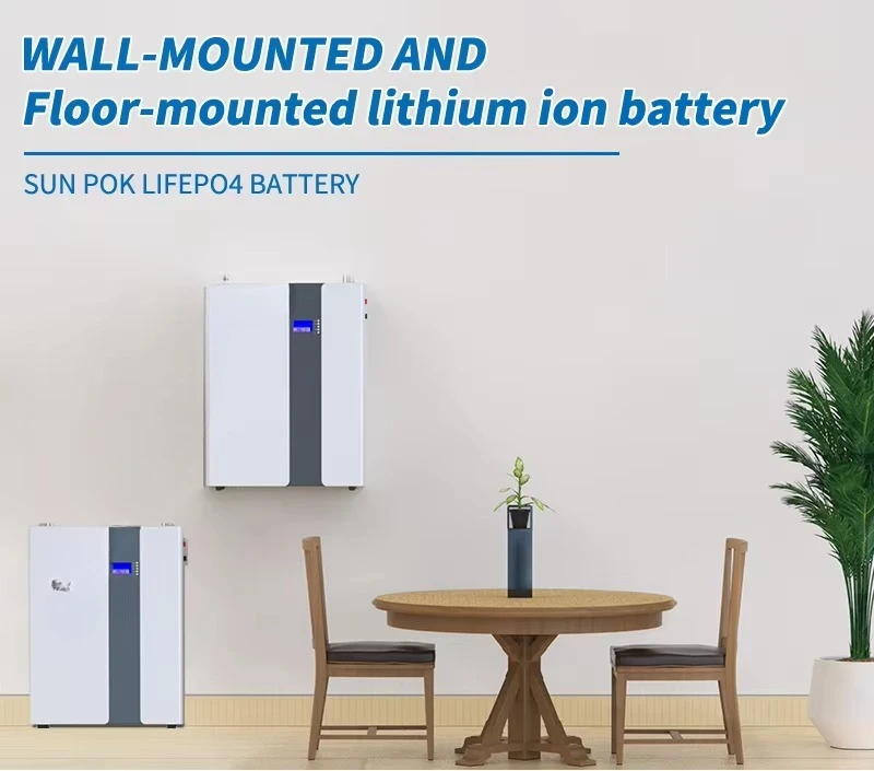 جدار الطاقة Lifepo4 بطارية 10kwh 20kwh 48v 200ah بطارية النظام الشمسي المنزلي مع العاكس 15kw Lifepo4 بطارية ليثيوم أيون