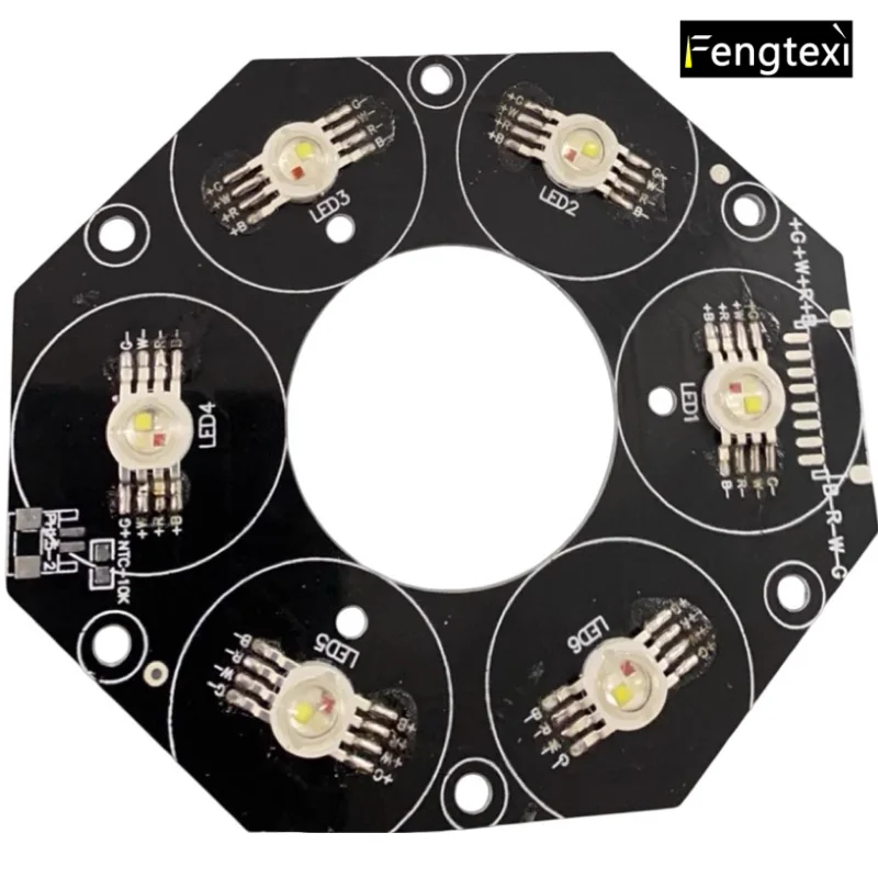 

6-LED Quad-in-One Twin Star Pattern LED Panel for Stage Lighting/KTV Room Color Wash Lights