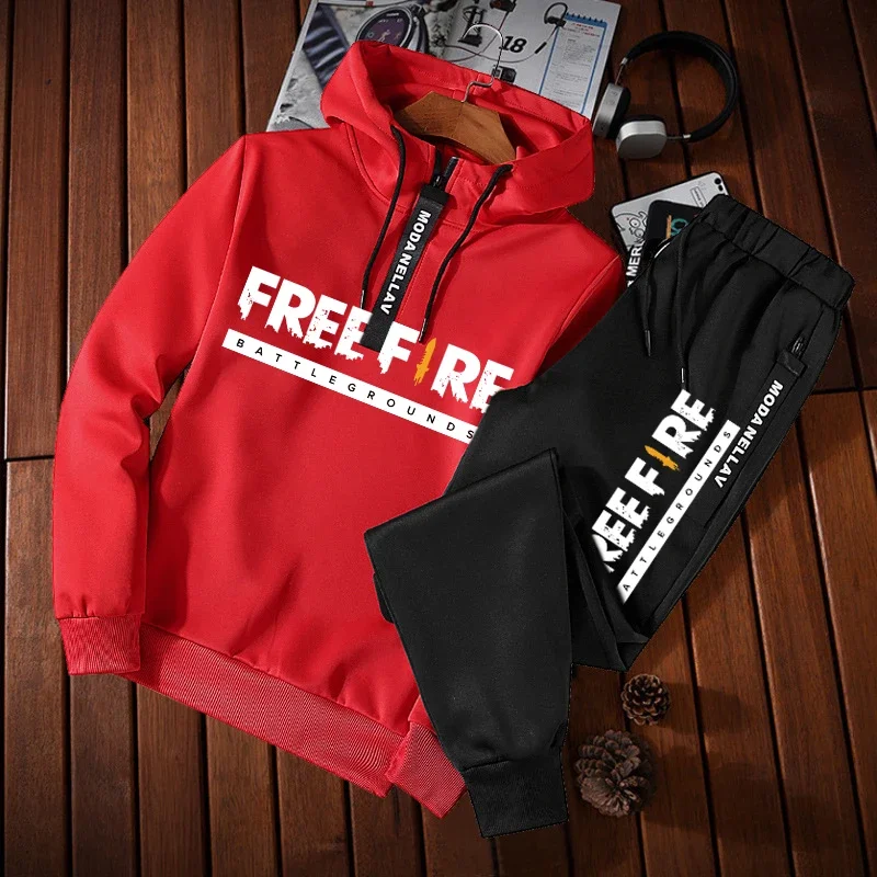 Daily Sweatsuit Set New Sweatshirts for Men Two Piece Sweatshirts Sportswear Man Commuting Attire Men\'s Clothing Jogging Fashion