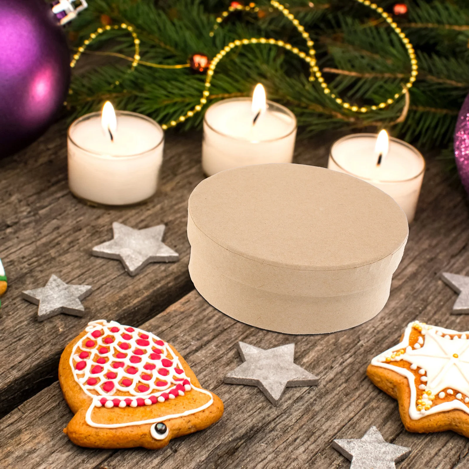 

5Pcs Round Paper Souvenir Boxes Premium Cake Container Candy Cookie Storage Packaging Box for Party 6x4x2 Shipping Boxes