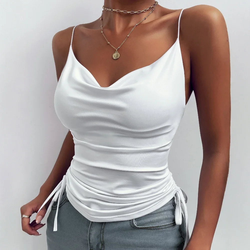 

CPSYMYM Women's Tanks All Season Sexy Fashion Sweetheart Neck Sleeveless Fold Daily Basic Tanks
