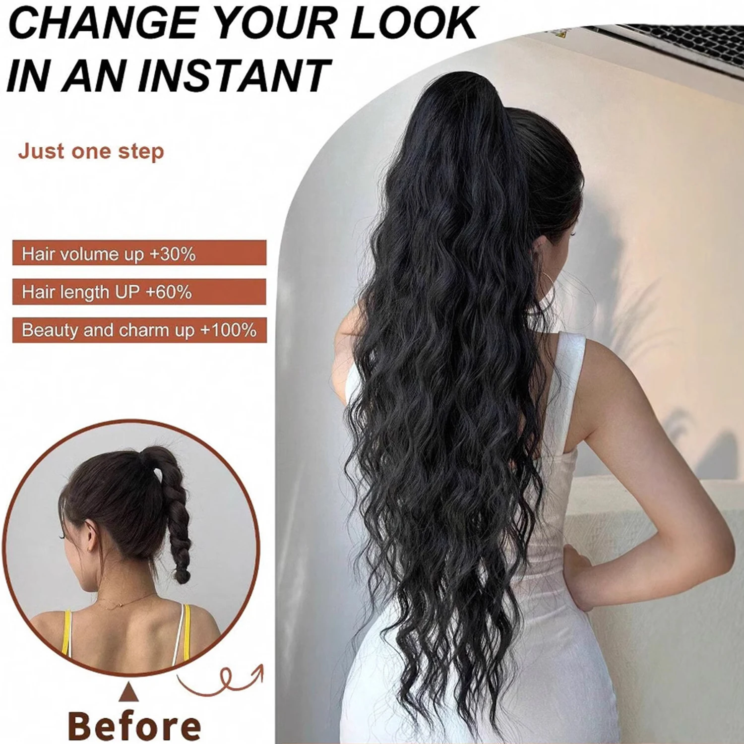 Thumbnail 2 - #53 Latest Synthetic Drawstring Ponytails Offers