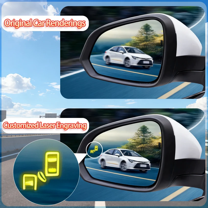 For Mazda ATENZA 2014-2021 BSD BSM blind spot Radar detection system 24GHZ Microwave Sensor BSA Mirror light alarm Anti Glare