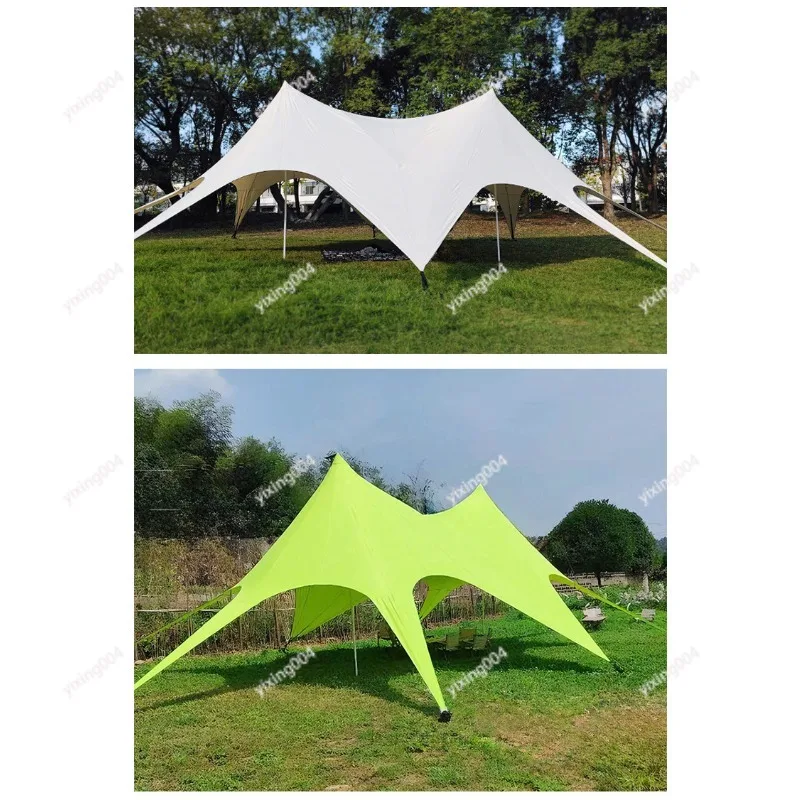Large Cloud Top Peak Canopy Tent, Octopus Style Waterproof Awning for Outdoor Camping Activity