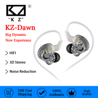 KZ Dawn Wired Earphones IEM In-Ear Full Transparent Music Headset Sports Headphone With Mic Noise Cancel Gaming Live Earbuds