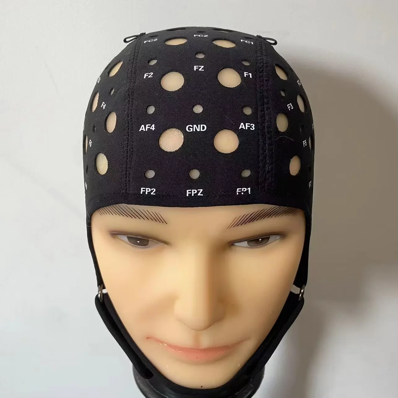 Electrode Cap Rubber Sandwich Thickened 64-lead EEG Machine Electrode Cap Can Be Customized EEG Transcranial Positioning Cap