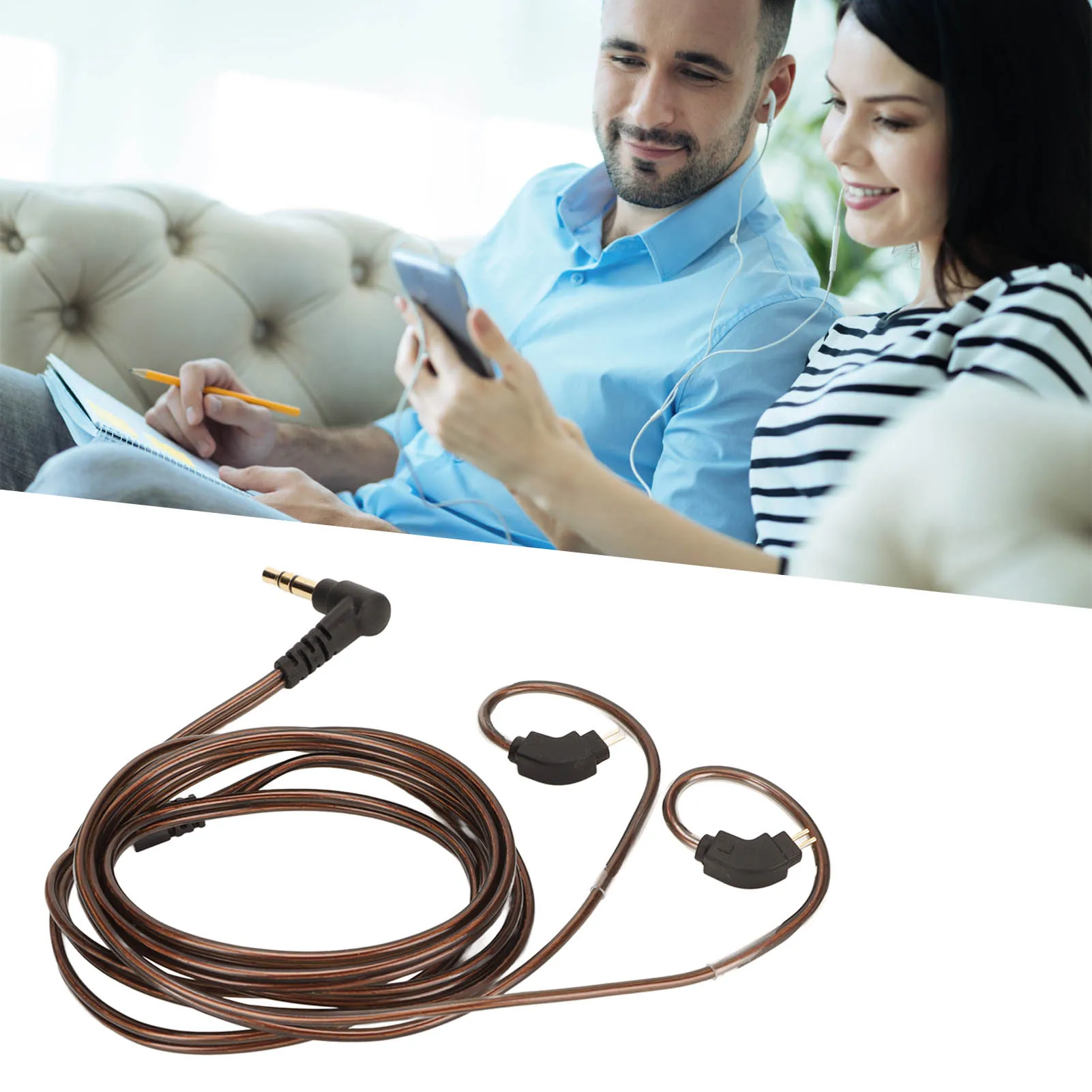 Earphone Upgrade Cable Replacement Earphone Cord Flexible 2 Pin 0.78mm Connector OFC   for UE18 for QT2 for ZS5