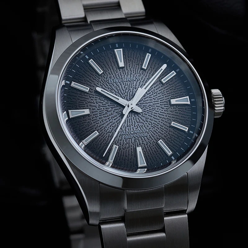 Baltany Men Automatic Watch 39mm Mechanical Wristwatch Sapphire Diver 20ATM Waterproof C3 Luminous NH38 Gradient Dial