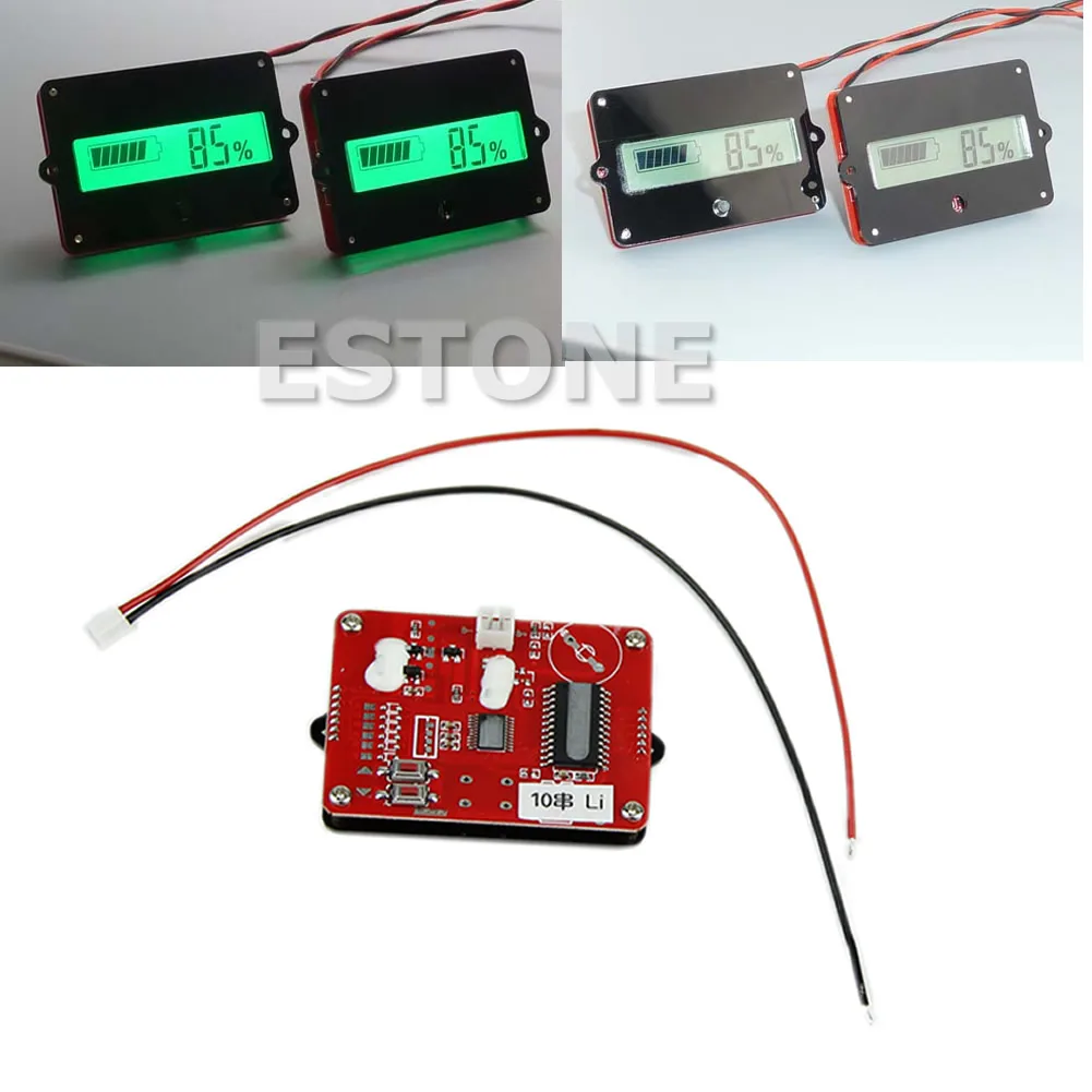 Индикатор тестера емкости аккумулятора для свинцово-кислотного лития LiPo LCD 12 В 24 В 36 В 48 В