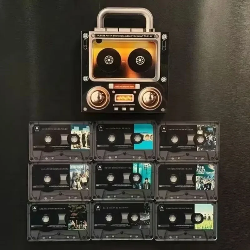 Tape-Shaped Magnetic Music Fridge Magnet NFC-Activated Automatic Song Playback Acrylic Decorative Home Refrigerator Magnet
