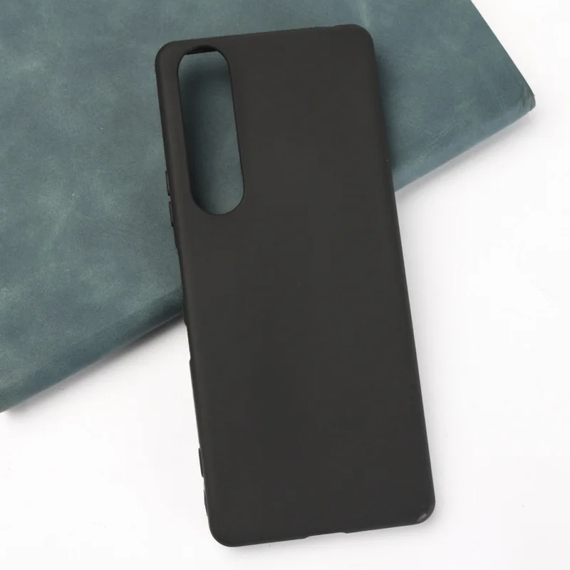 Black Soft Silicone Funda for Sony Xperia 1 III Case XQ-BC52/BC62/BC72 6.5