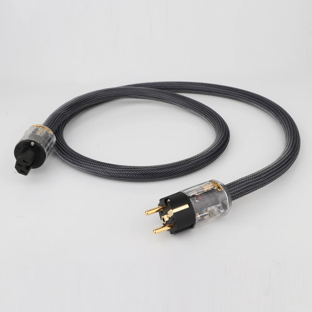 Hifi Audio US/EU Stromkabel Netzstecker OFC Kupferkabel Hi-End 400 Signature Mit Vergoldeten Anschlüssen – Detail 2