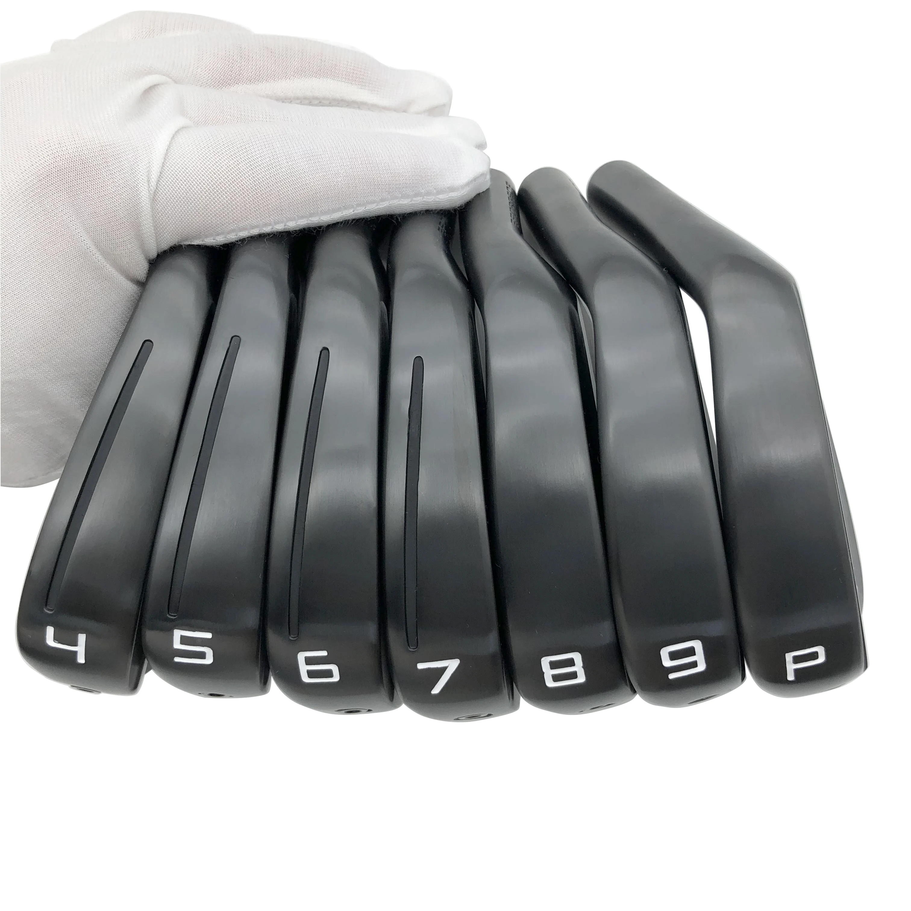 OEM Golf Iron Set Forged Right Handed Stainless Steel #4-P Milled Black with Graphite & Steel Shafts for Competition Training
