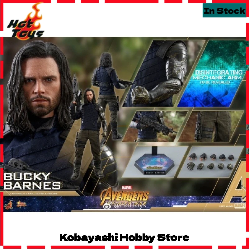 Brand New in Stock Genuine Hot Toys MMS509 Winter Soldier 3.0 Bucky White Wolf Avengers Infinity War 1/6 Collectible Figure