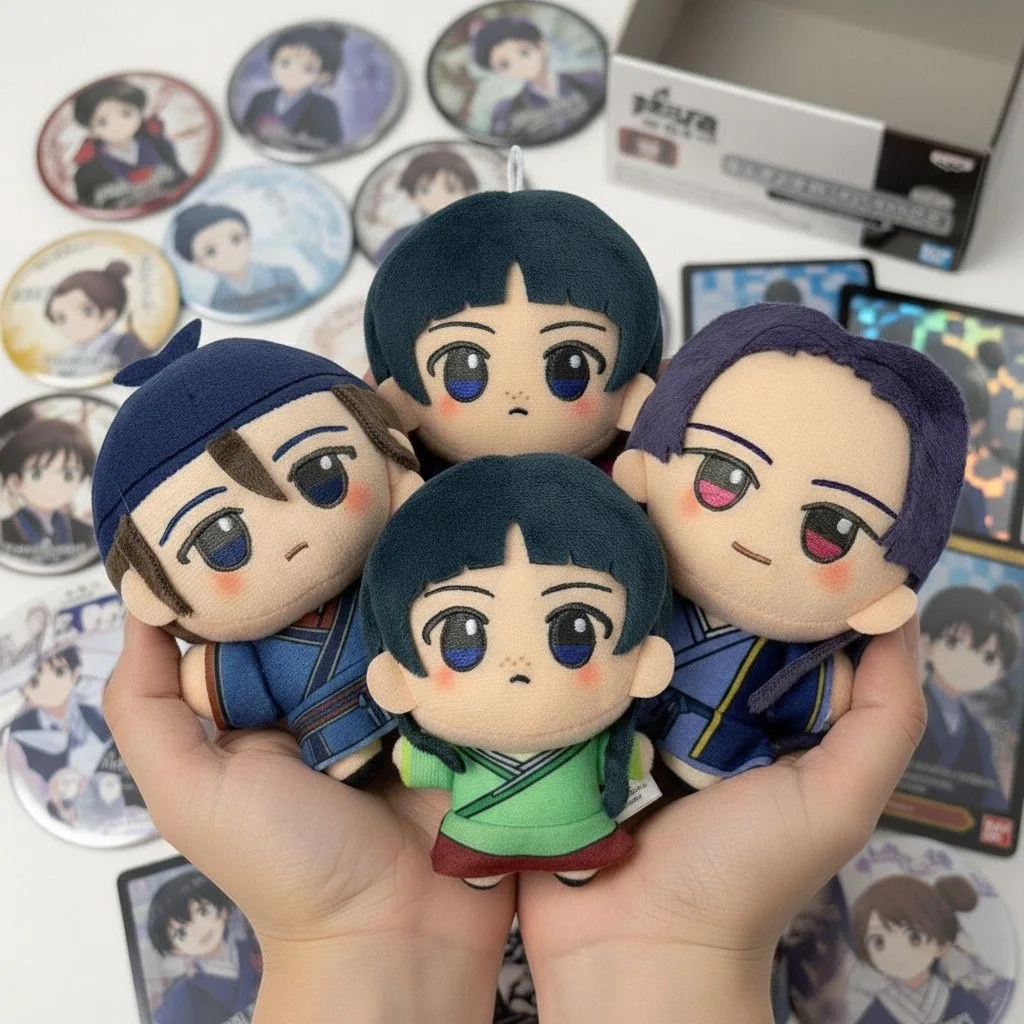 

Новинка! Мерч по мотивам «Дневников аптекаря»: супермилые 10-сантиметровые хлопковые плюшевые игрушки-брелоки, фигурки Маомао и Цзиньши, куклы, подвески для рюкзаков.