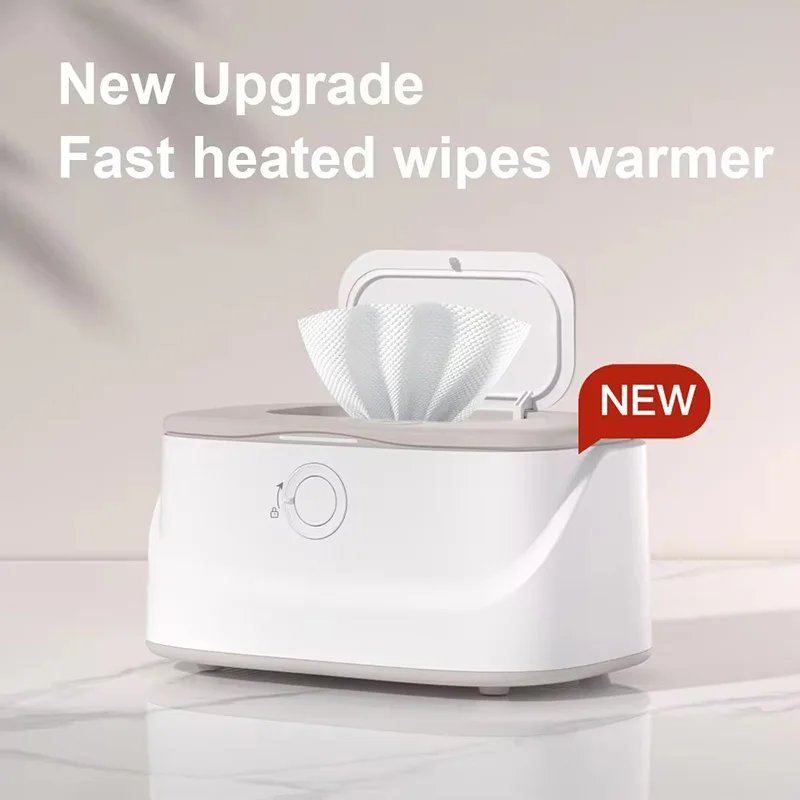 Baby Wipes Warmer USB interface with 3 Gear Adjustable Night Light Portable Car Thermostatic Wet Wipe Box Heater Item for Babies