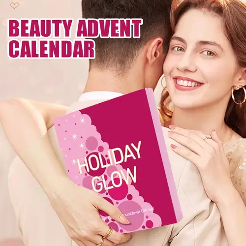 Imagen 2 del producto Beauty Christmas Cuenta regresiva 24 días Adviento Set 2025 Kit de cuenta regresiva navideña Cajas de cosméticos para mujeres Adolescentes Niñas Cumpleaños Año nuevo