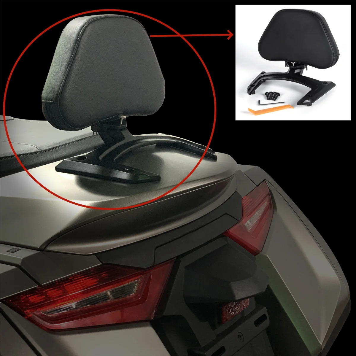 

For Honda Gold Wing Motorcycle Backrest GL1800B F6B Motorcycle Passenger Seat Rear Backrest Accessories 2018-2024 Panical