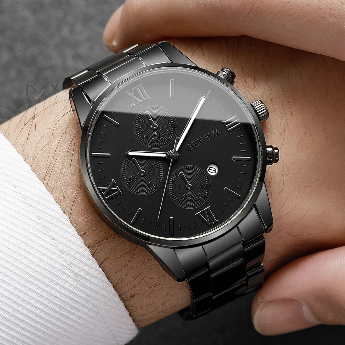 

1pc-Men's Quartz Watch， Elegant Sports Style,Alloy Case,Button Battery Powered,Christmas, Valentine's Day, Christmas Gift