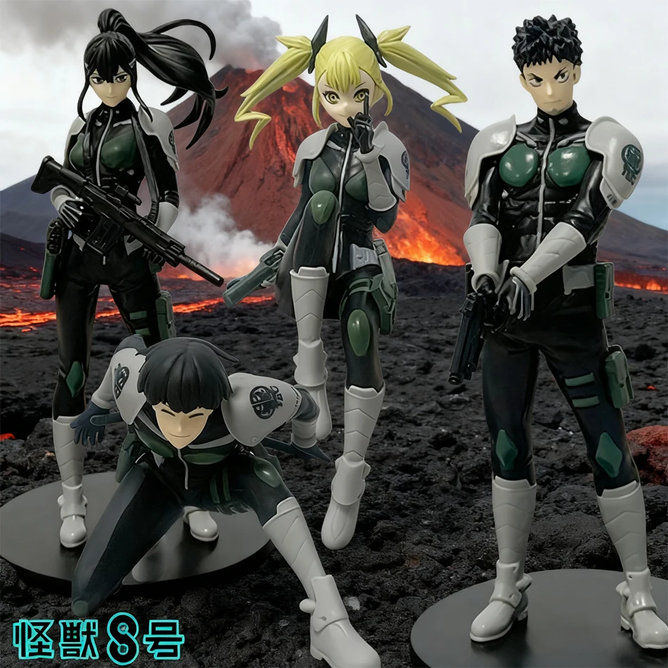 

В наличии Аниме Фигурка Кайдзю No. 8 Soshiro Hoshina Kikoru Shinomiya, экшн-модель, коллекция игрушек из ПВХ, настольные аксессуары, подарок