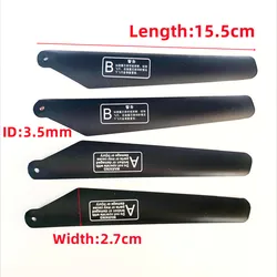 15.5cm 155mm 3.5mm Main blades Rotors S006 S006G LH1108 LH1109 Rc Spare Part Part Accessory Accessories Rc Helicopter