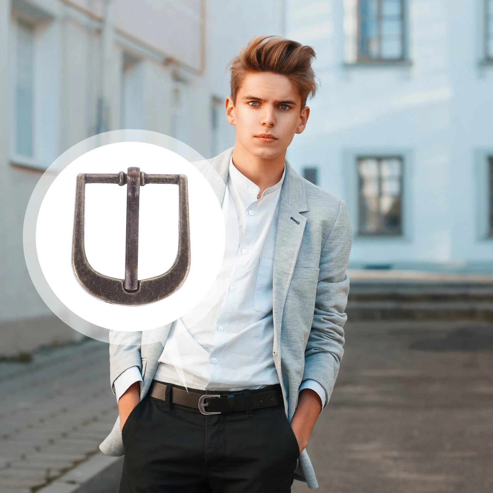 24 قطعة مشبك حزام للرجال سبيكة متينة موضة قفل تلقائي أنيق الخصر ملحق مطابقة الجينز فستان الملابس