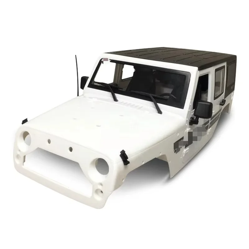 RC Crawler Body Shell 1/10 scale custom size 313mm Wheelbase Sim Wrangler Body With Interior DIY Mod RC Car Upgrade Mod Parts