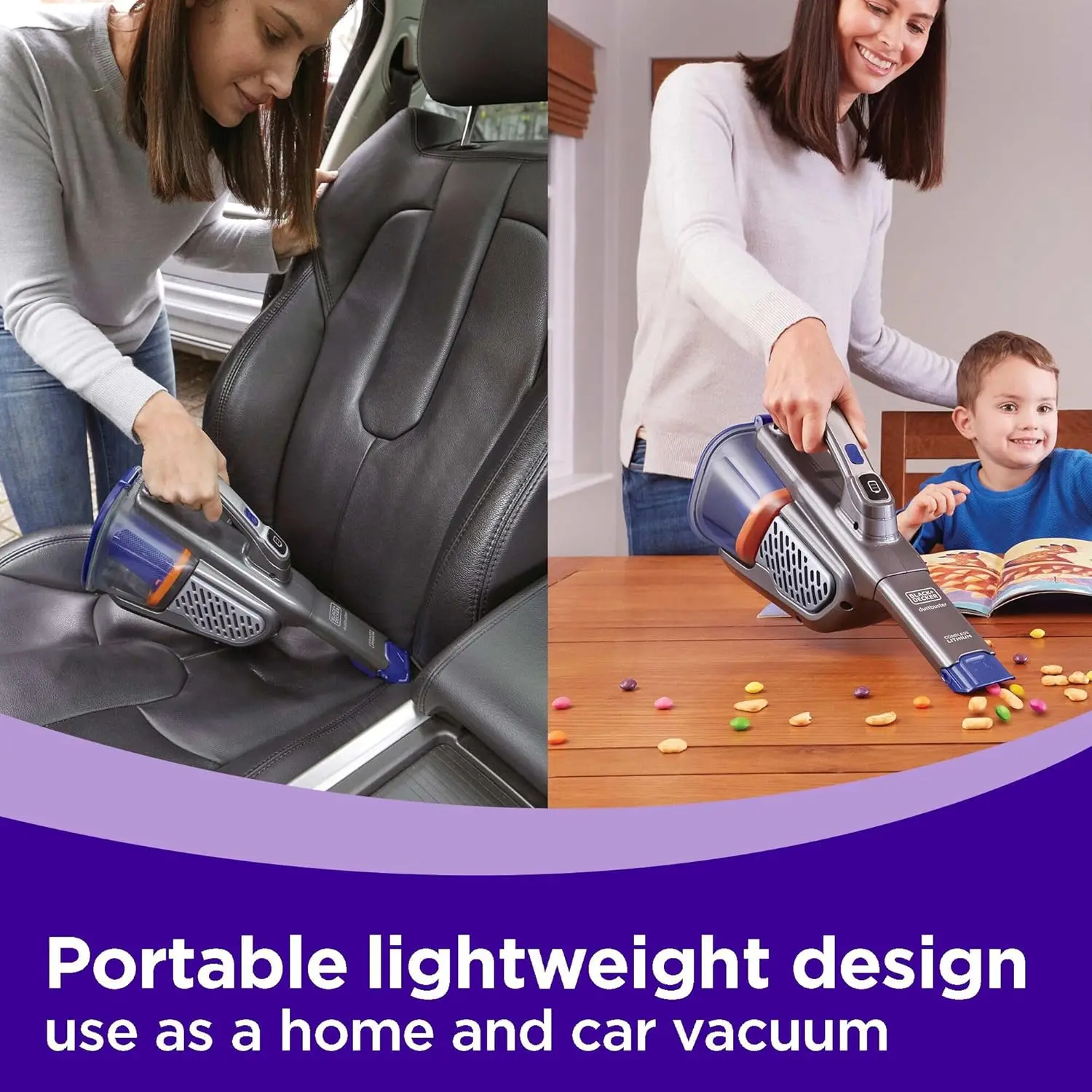 Dustbuster Furbuster AdvancedClean+ Беспроводной ручной пылесос для домашних животных, домашний, домашний и автомобильный пылесос (HHVK515JP07)