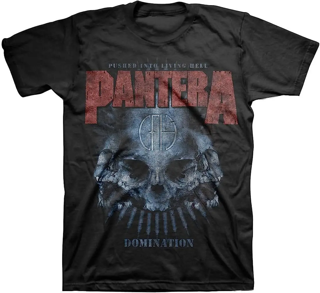 Bravado Pantera Men's Domination Distressed T-Shirt | Officially Licensed Merchandise,Leisure and comfortable