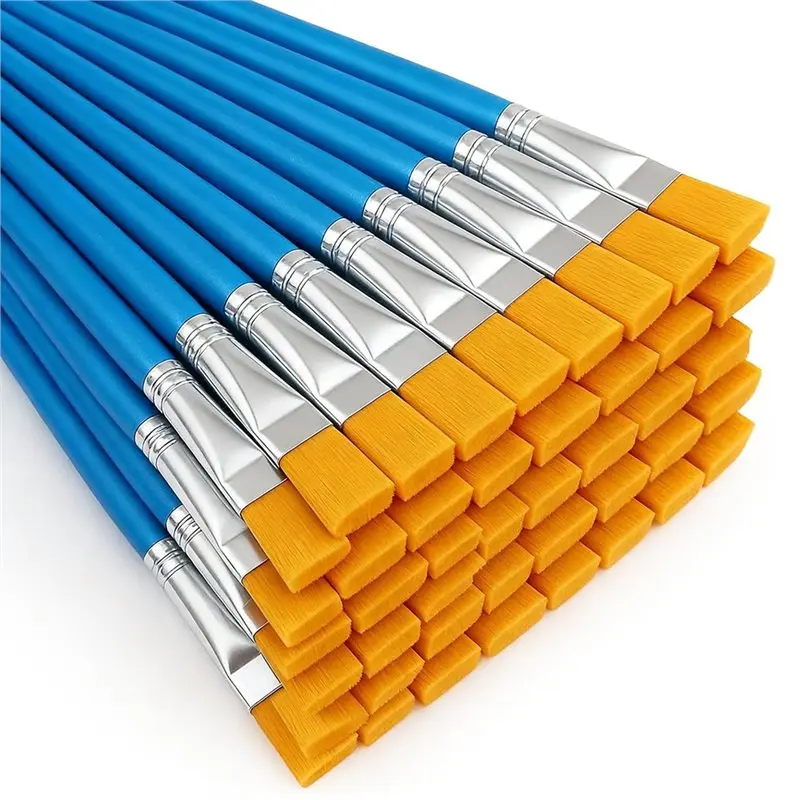 

【Festival】Acrylic Paint Brushes Set Of 40-Pieces-0.8 Inch Craft Brushes Suitable For Oil, Watercolor, And Body Painting