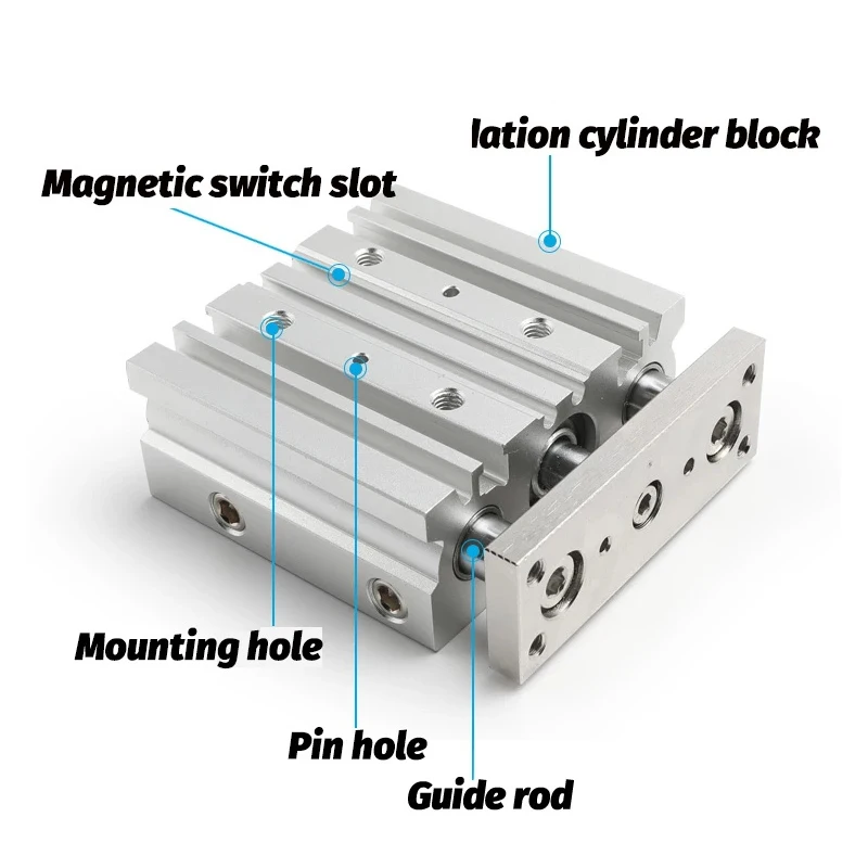 MGPM  MGPM12 MGPM12-10Z MGPM12-20Z MGPM12-30Z MGPM12-40Z MGPM12-50Z MGPM12-75Z MGPM12-100Z Compact Guide Cylinder