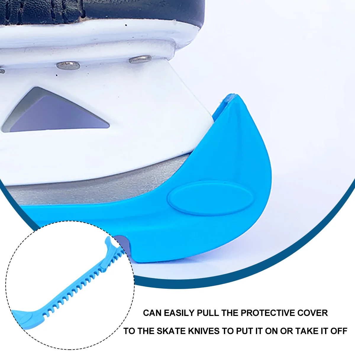 Ice Skate Blade Covers Protective Cases for Ice Hockey Figure Skates Kids Adults Anti Chip Extends Sharpening Time Fits