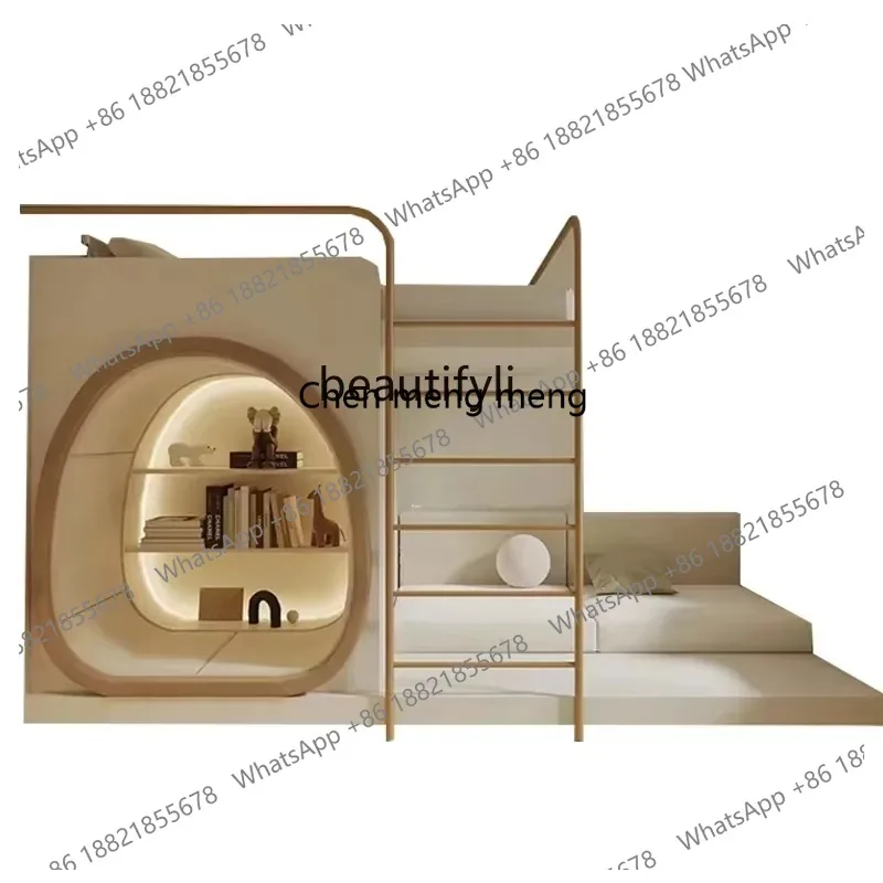 lhy 26 ss 26 Modern Minimalist Solid Wood Height-Adjustable Bed Tree House Slide Bunk Bunk Girl Boy Bunk Bed