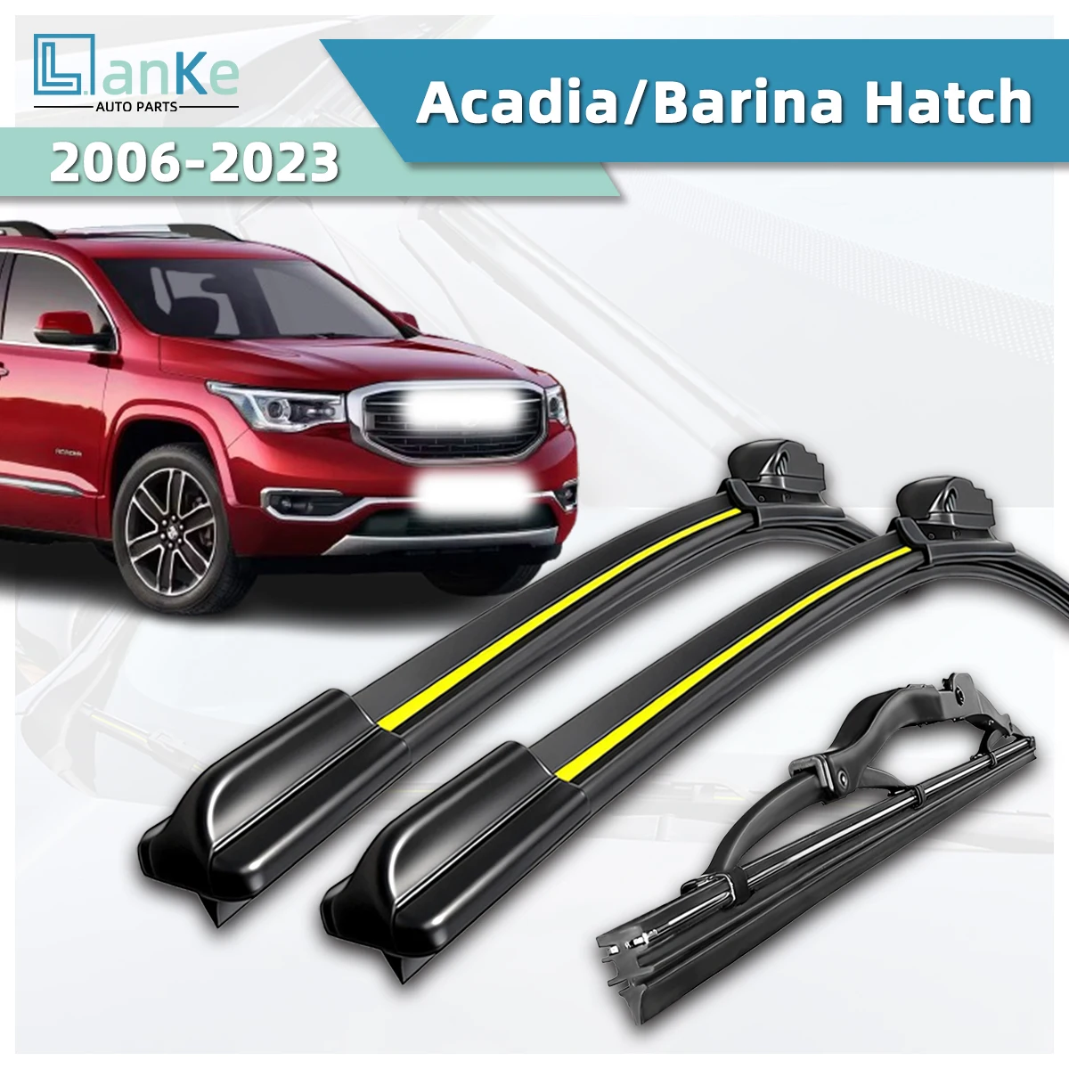 

Suitable For Holden Acadia/Marina Hatch (2006-2023) Car Wiper Blades Natural Rubber Stable And Durable Front Windshield Wipers