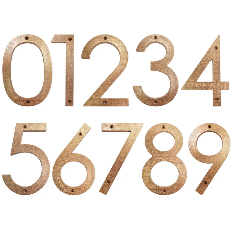 

254mm #0-9 Floating Exterior House Numbers Modern Number Signs on the Door Extra Large Black Apartment Address and Mailbox Plate