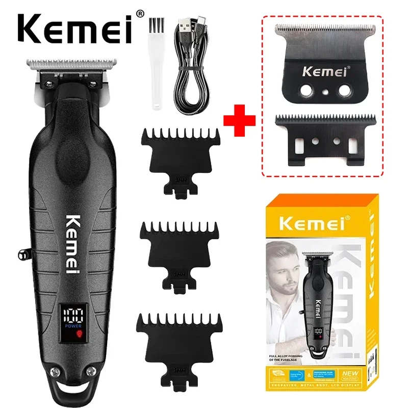 Kemei 2293 Professionelle Männer Haar Bart Trimmer Zero Gapped Cordless Haar Clipper Barber Wiederaufladbare Finish Haar Schneiden Maschine
