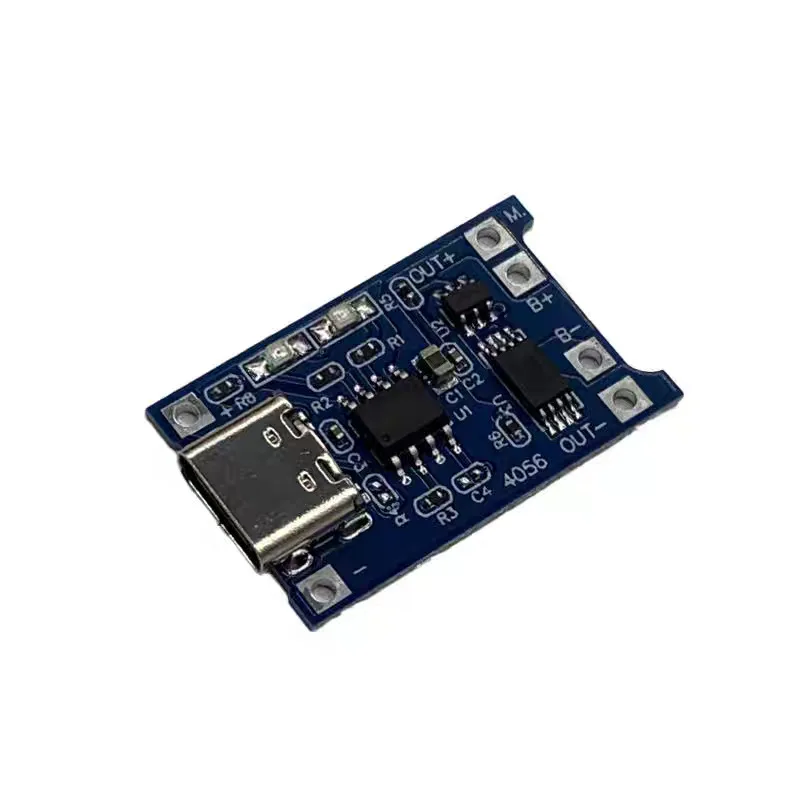 TP4056 1A Lithium Battery Charging Board Module Type C USB Input with Protection Over Charge for 3.7V 4.2V Battery DIY