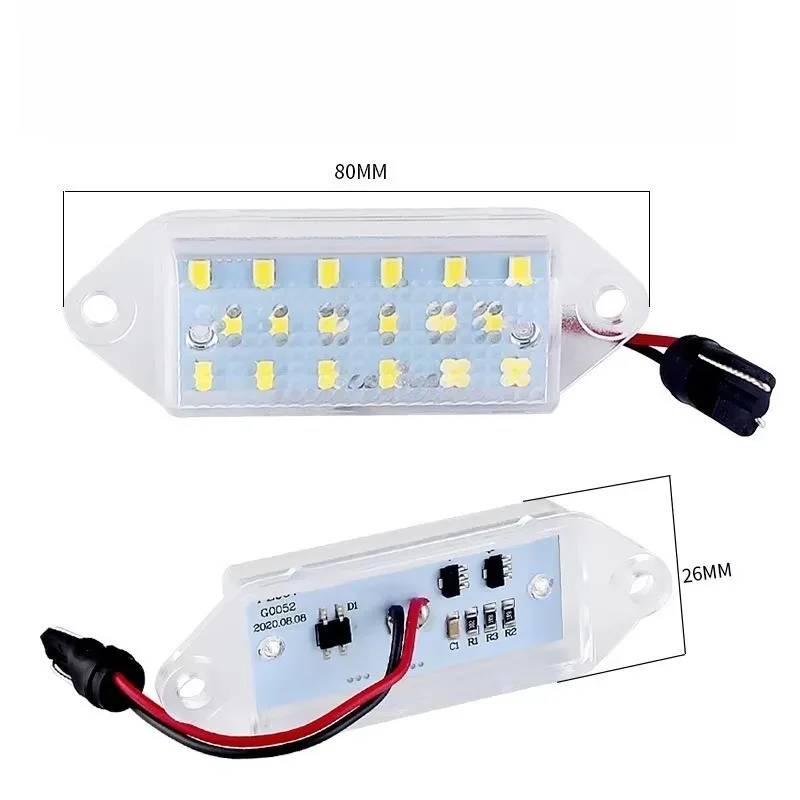 

Popu для 2 шт. Mitsubishi Lancer X EVO2003-2017, задние фонари, белые светодиодные лампы для освещения номерного знака