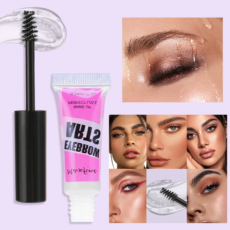 Transparent Hose Eyebrow Glue Waterproof Quick Drying Shaping Long Lasting And Non Smudging  Non Shedding Eyebrow Makeup
