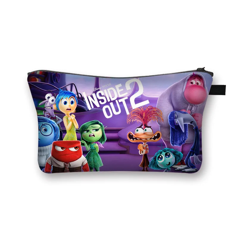 Disney Anime Inside Out 2 Kosmetyczka Portfel na monety Torba z kreskówek Mini Kawaii Torebka dziecięca Kosmetyczki na prezenty dla przyjaciół