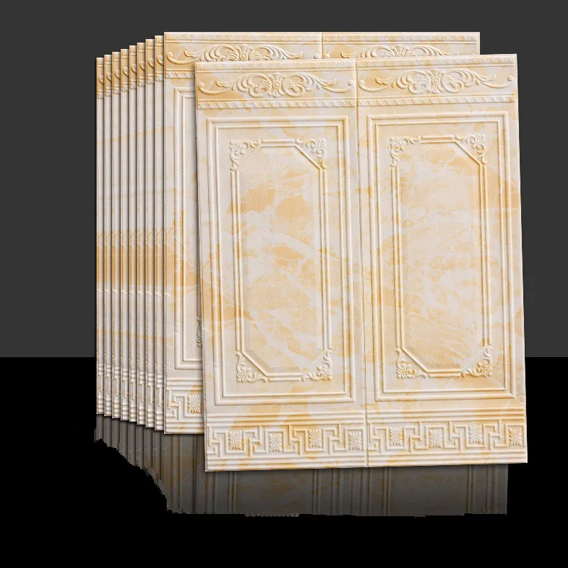 

New Self-adhesive 3D Three-dimensional Wall Sticker Anti-collision Wall Skirt Living Room Sticker Dining Room Wall Corridor