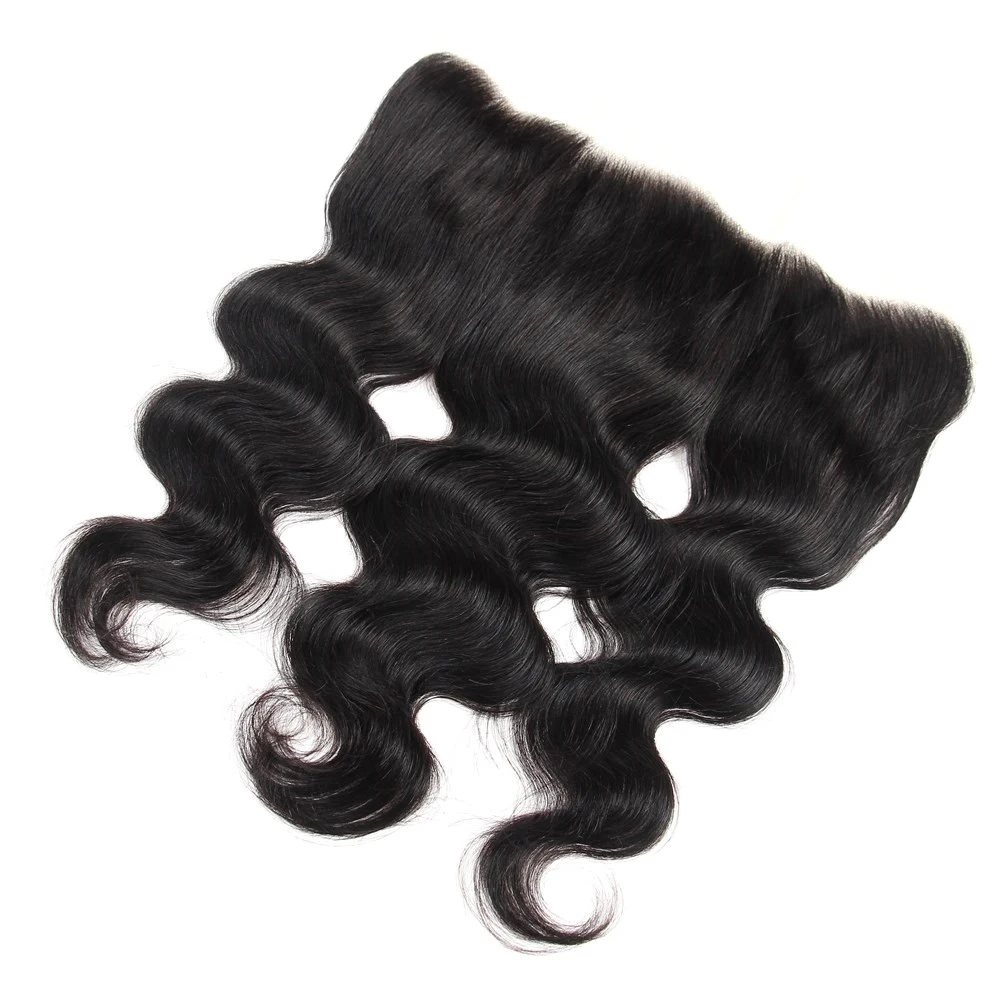 Body Wave 13x4 Lace Frontal Human Hair Brazilian HD Lace Frontal Only Transparent Lace Closures Pre Plucked Body Hair Closure