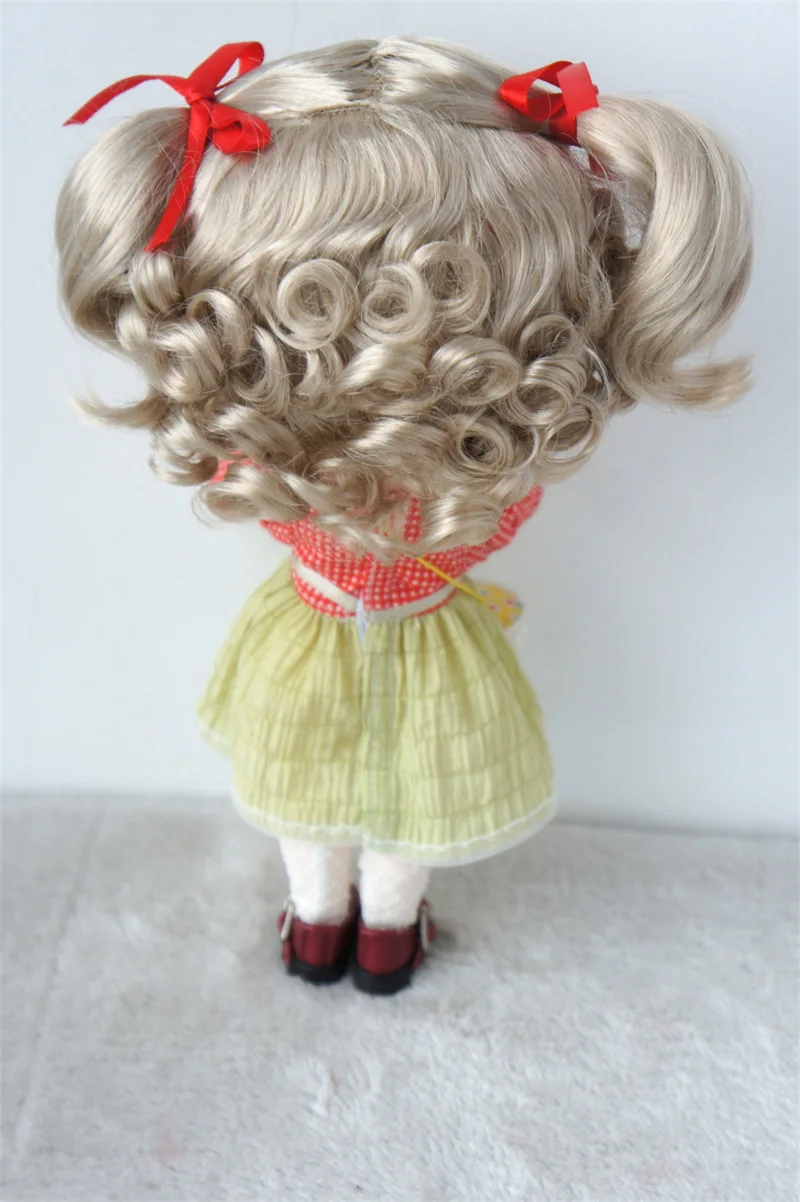 JD490 น่ารัก Braids BJD สังเคราะห์ Mohair วิกผมสําหรับขนาด 10-11 นิ้วตุ๊กตาผม Blythes วิกผมอุปกรณ์เสริมราคาถูก